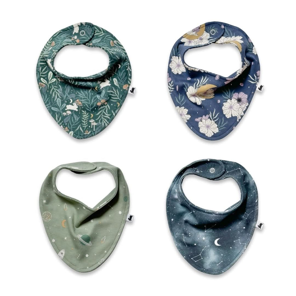 Bamboo Baby Bib | Celestial Floral-1
