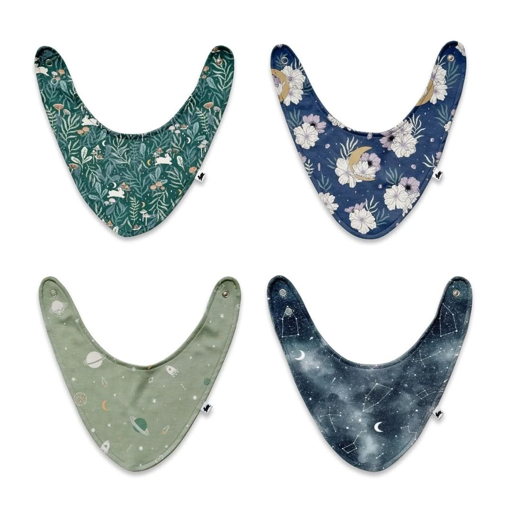 Bamboo Baby Bib | Celestial Floral-2