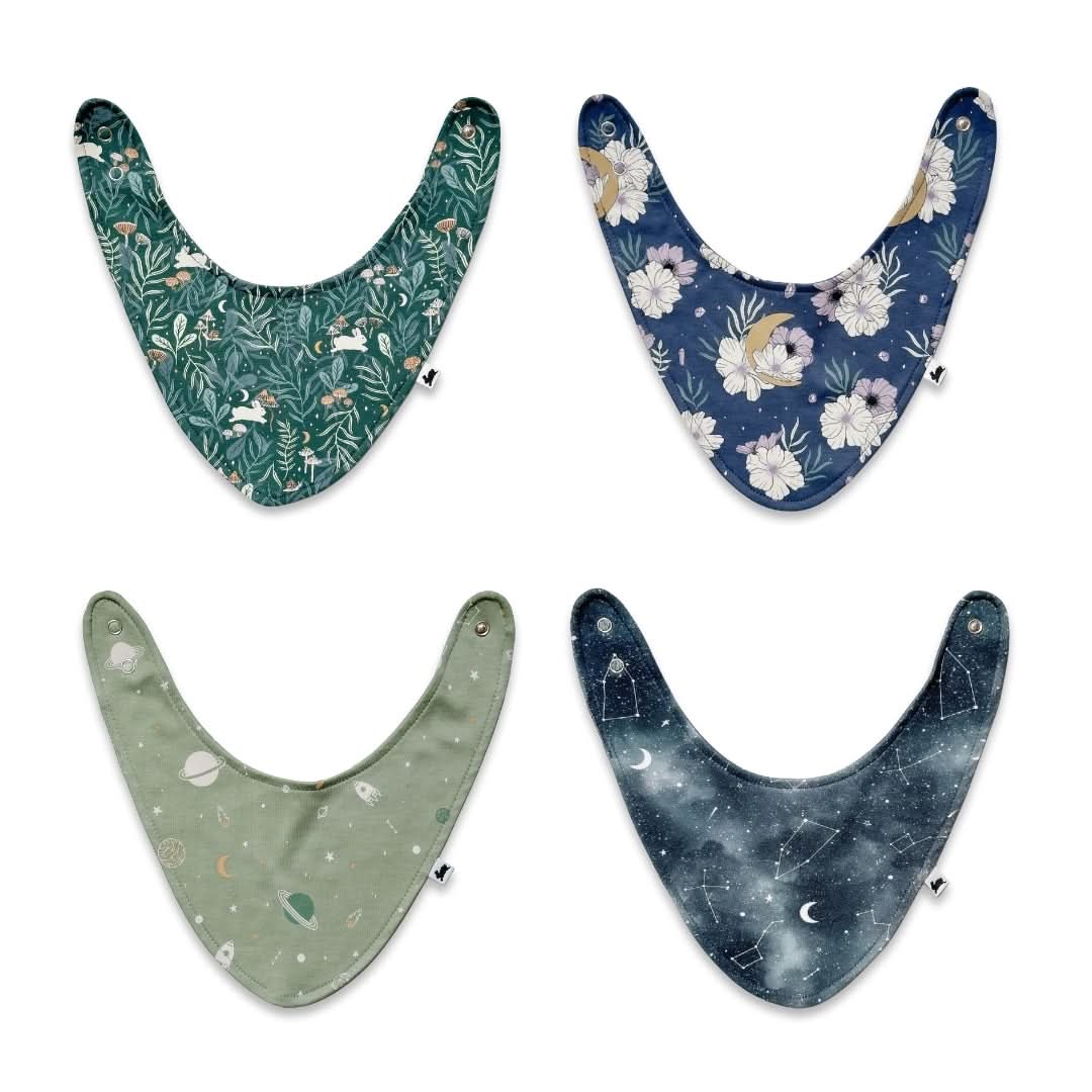 Bamboo Baby Bib | Outer Space-2