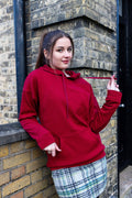 Burgundy Fleece-Lined Breastfeeding Hoodie | Nursing Hoodie