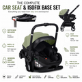 For Your Little One Qubi Infant Car Seat Stroller & Base - Sage Green