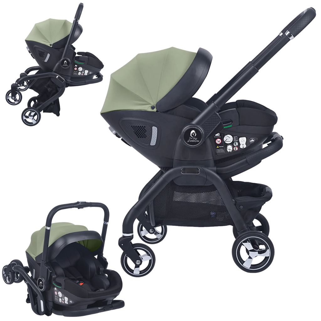 For Your Little One Qubi Infant Car Seat Stroller - Sage Green