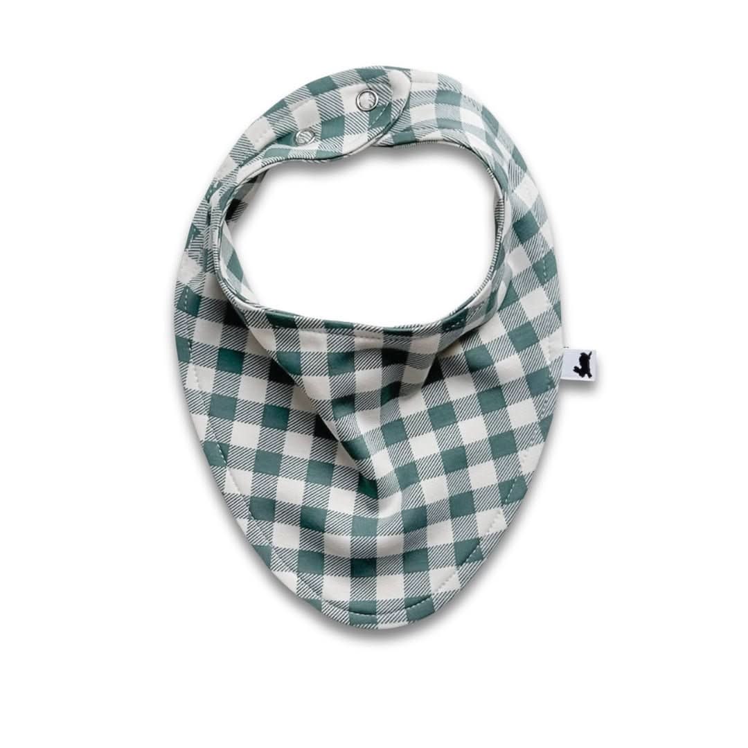 Bamboo Baby Bib | Eucalyptus Gingham-0