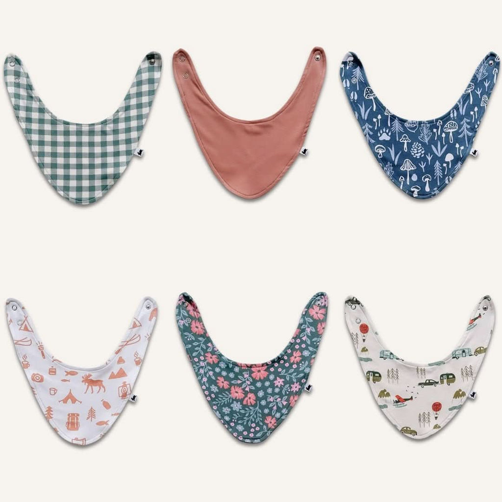 Bamboo Baby Bib | Eucalyptus Gingham-2
