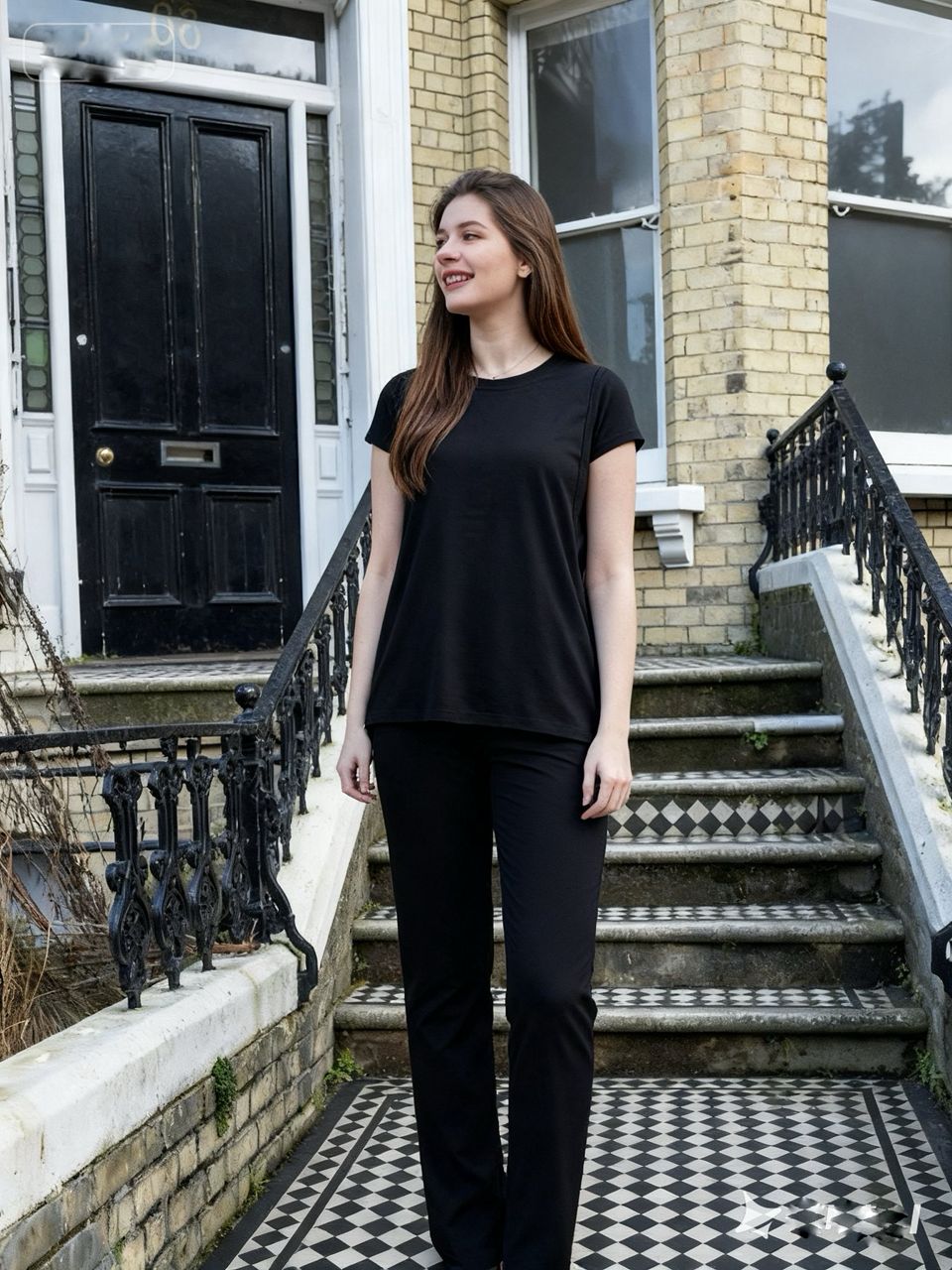 Black Cotton Breastfeeding Pyjamas | Nursing Loungewear Set | MilkyMoon
