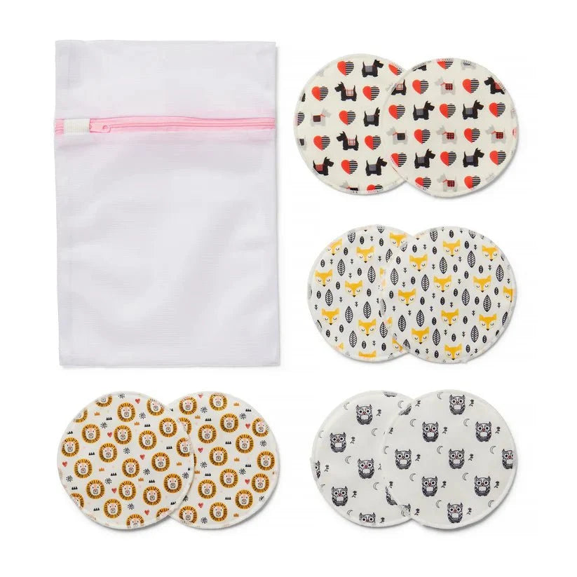 Designer Bundle - 8 organic washable breast pads