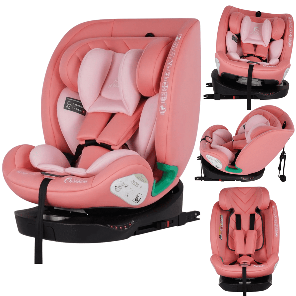 For Your Little One AllStage 360 0/1/2/3 ISOFIX I-Size Car Seat - Blush Rose (Birth-12 Years)
