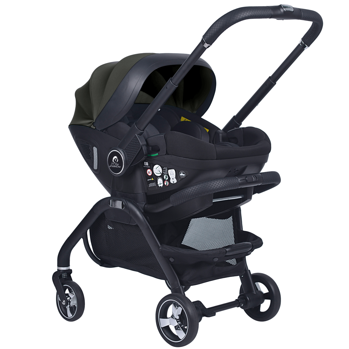 For Your Little One Qubi Infant Car Seat Stroller - Grey Olive -Grade A Return
