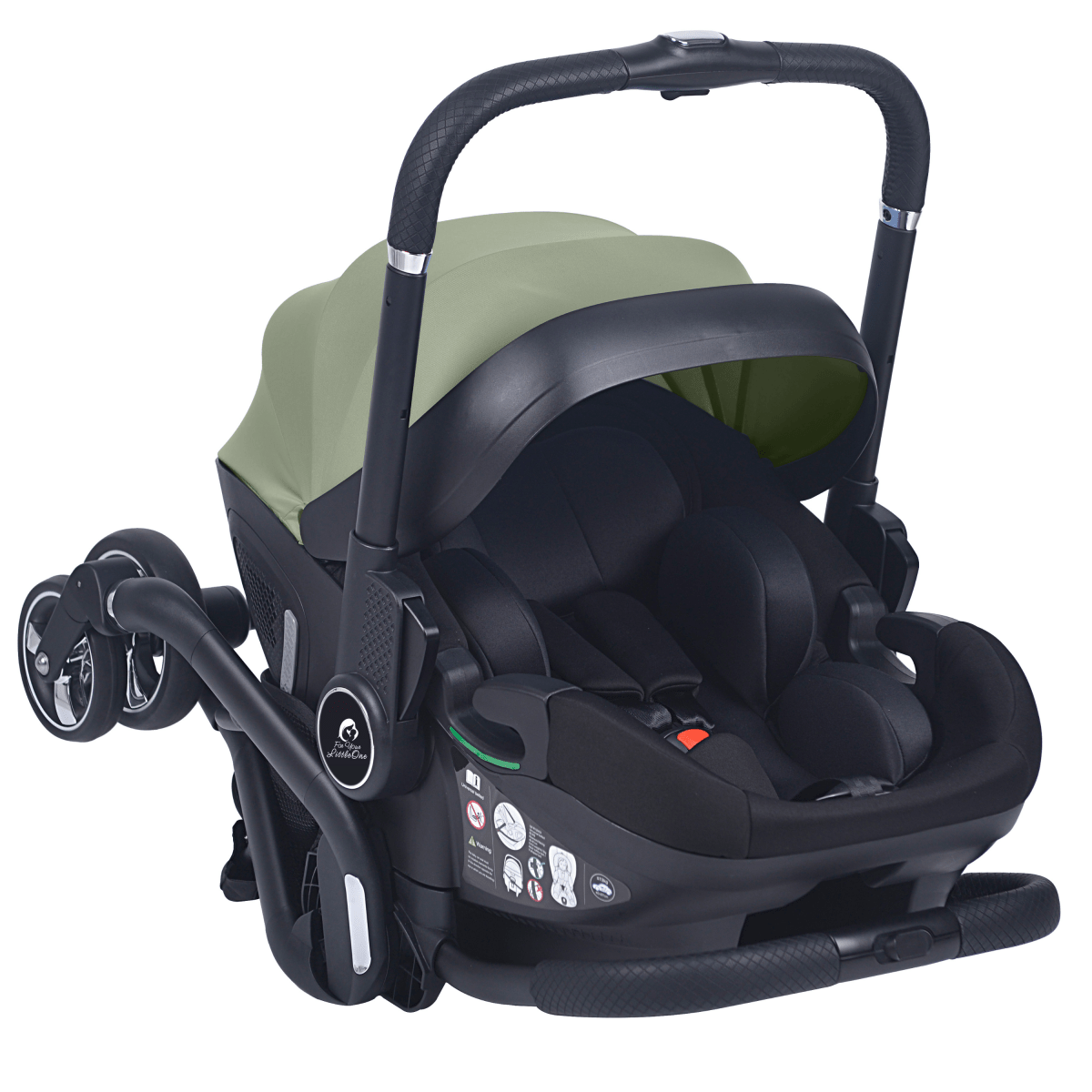 For Your Little One Qubi Infant Car Seat Stroller - Sage Green