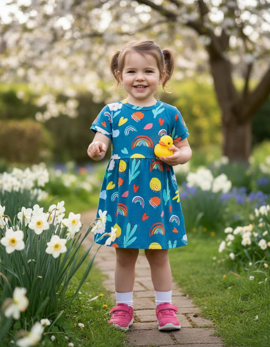 Sophie Cotton Colourful Spring Dress