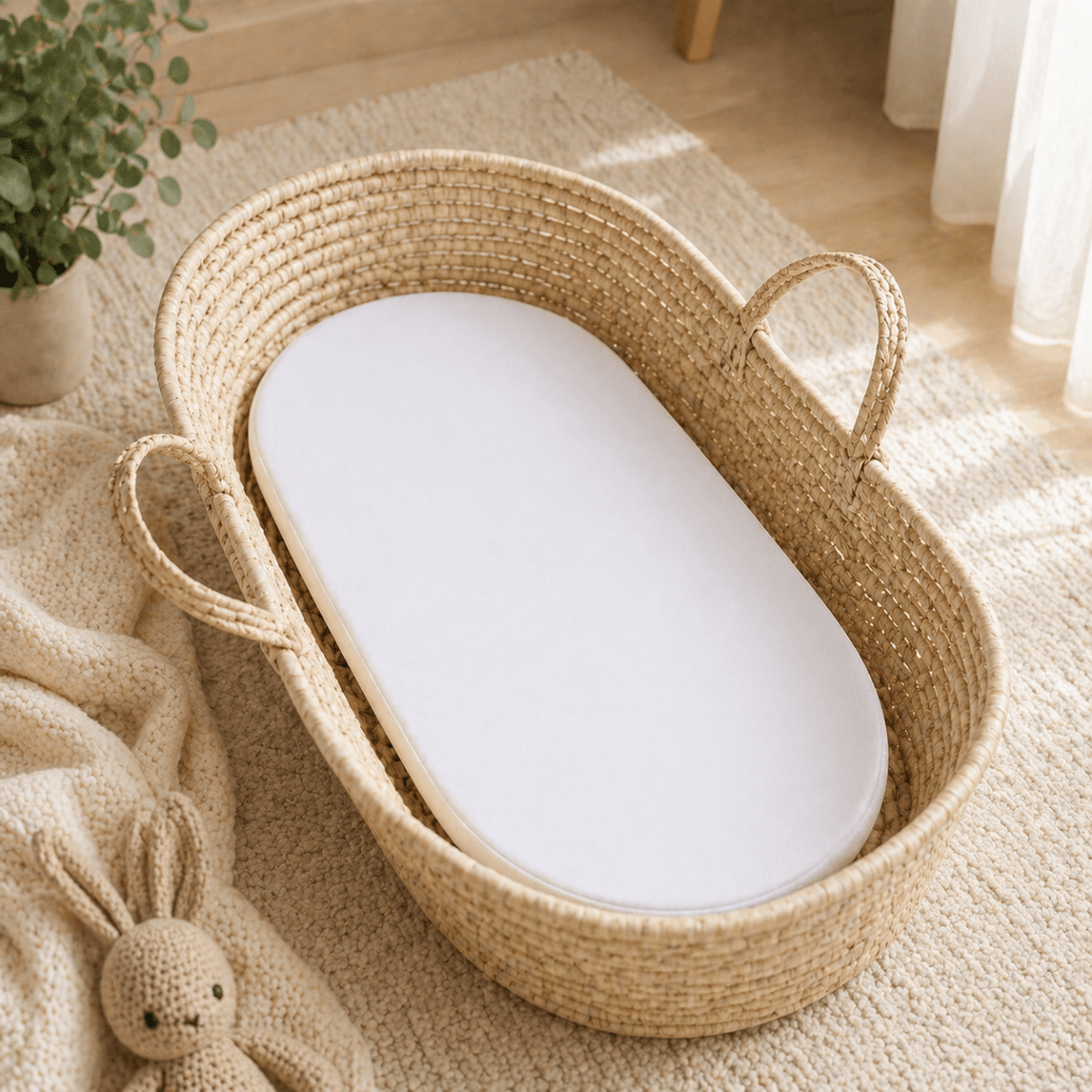 Moses Basket Mattress 74 x 28 x 3 cm