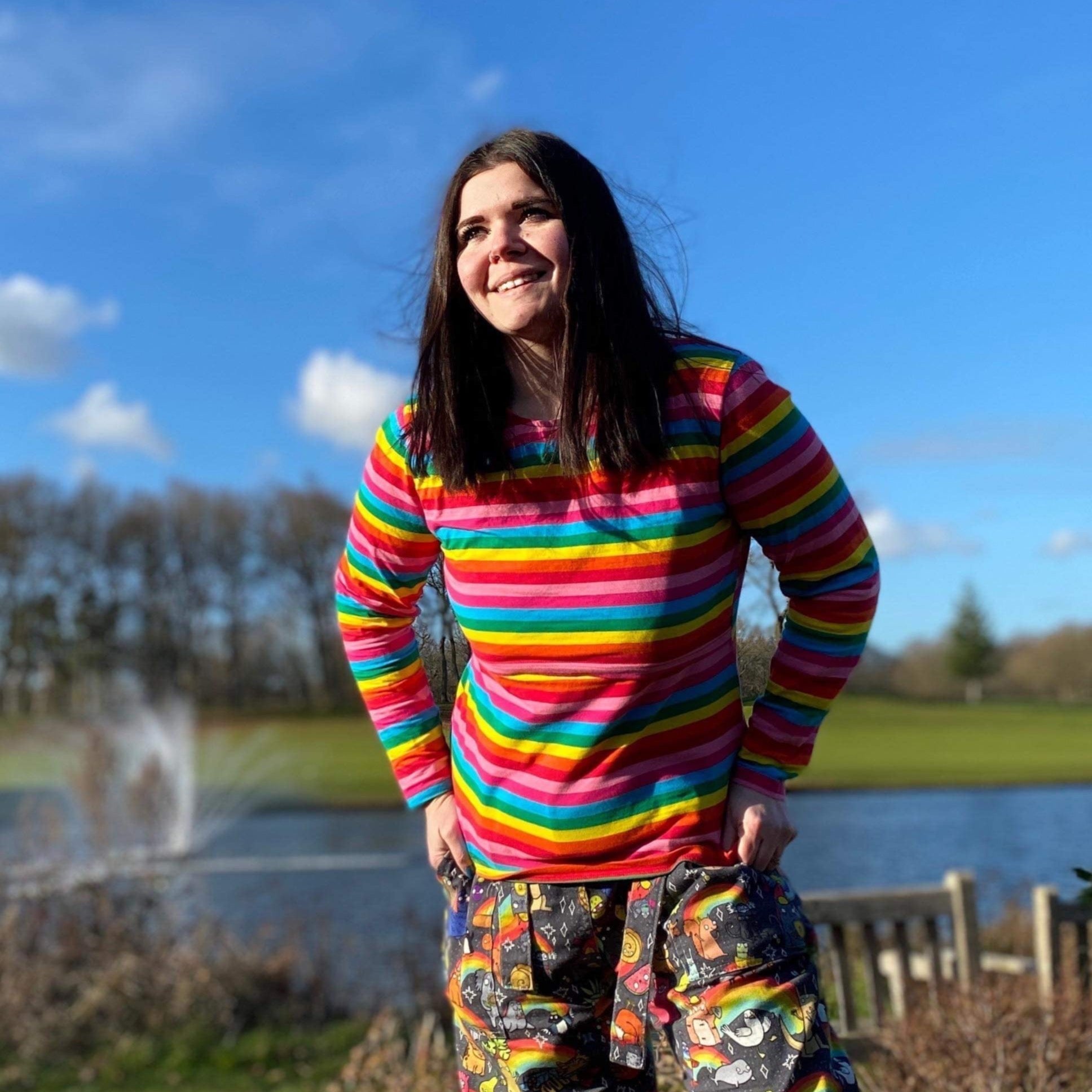 Rainbow Breastfeeding Top