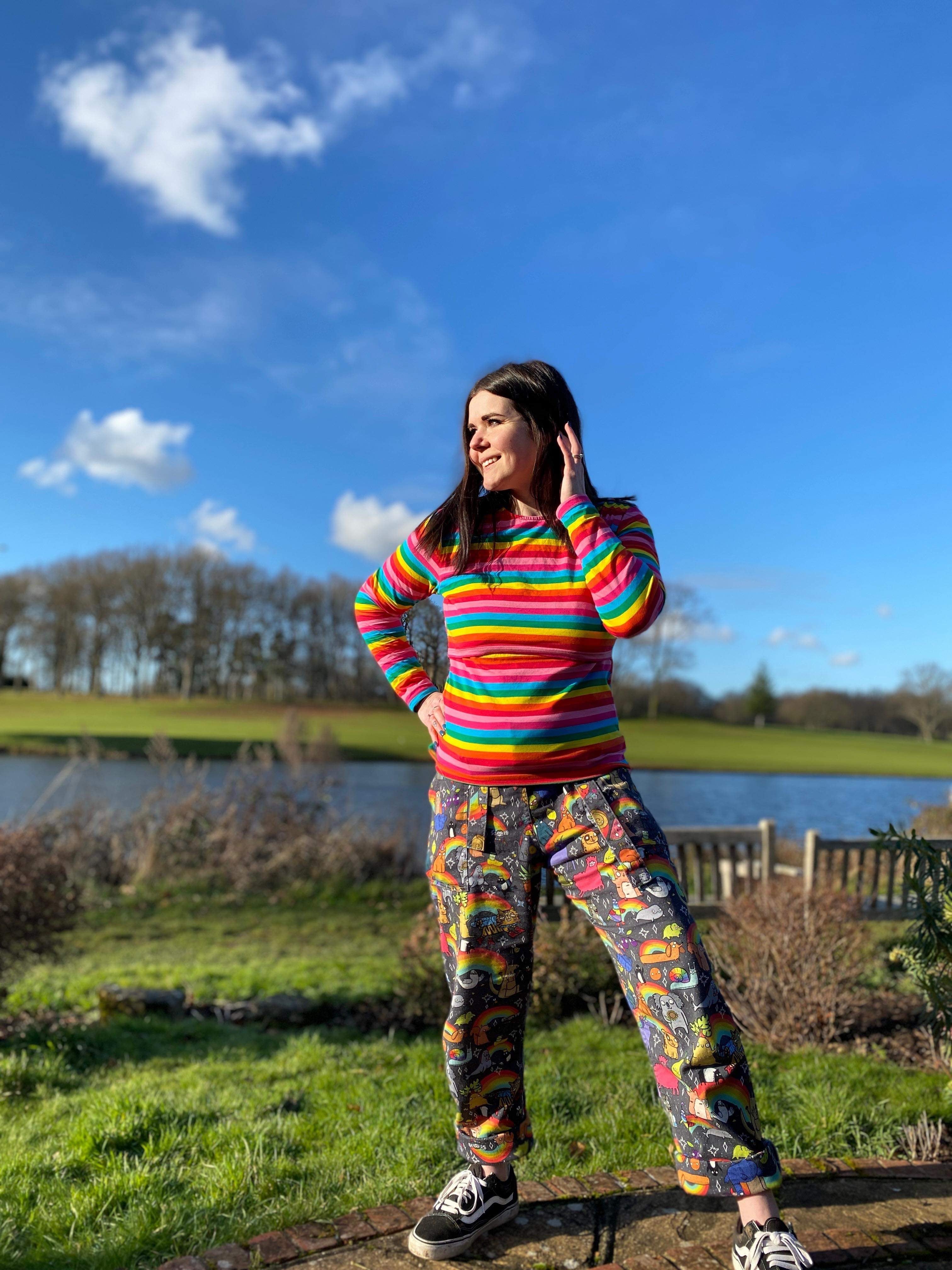 Rainbow Breastfeeding Top