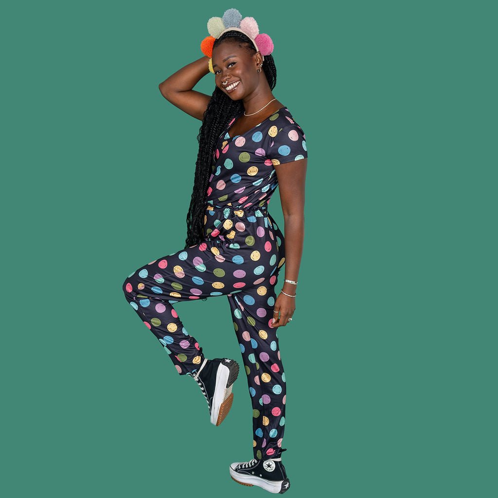 Shona Spot Breastfeeding Jumpsuit | Nursing Jumpsuit | MilkyMoon